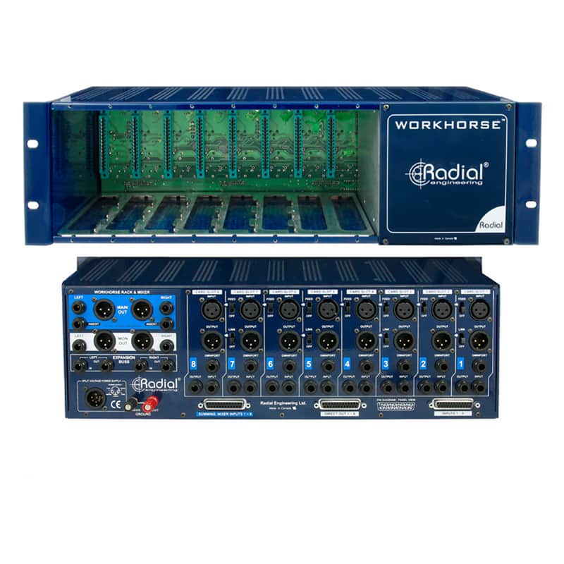 Radial Workhorse WR-8 8-Slot Powered 500 Series Rack image 3