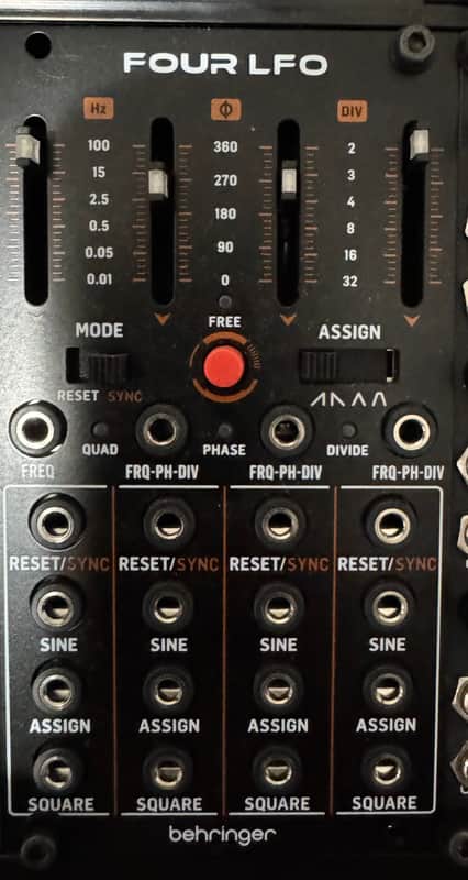 Behringer Four LFO Eurorack Module 2023 - Present - Black image 1