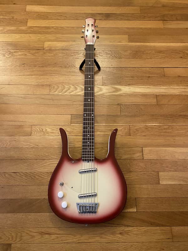 Jerry Jones Lefty Bass VI 1990's Redburst image 1