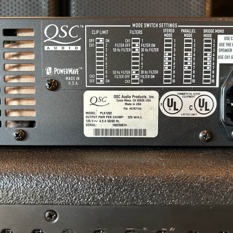 QSC PLX1202 1200 Watt Power Amplifier | Reverb