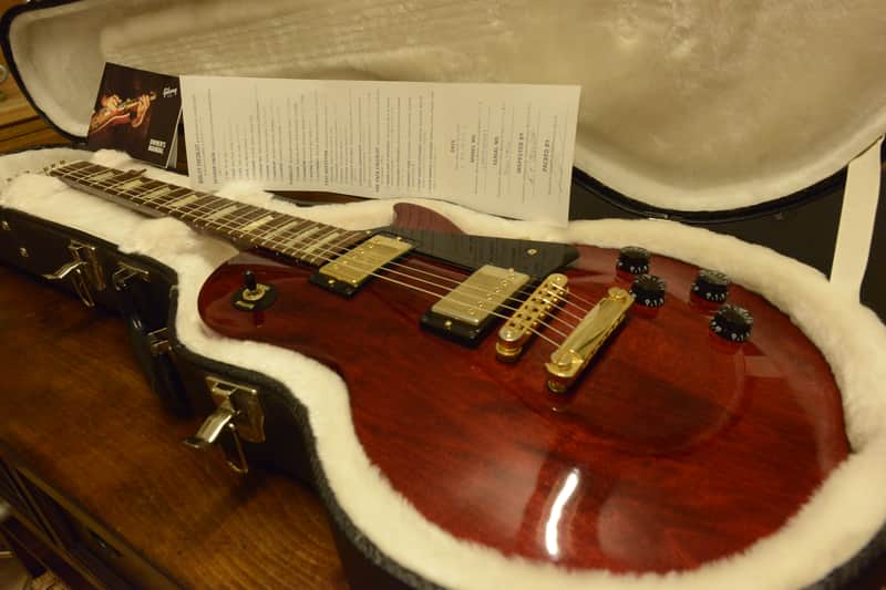 Gibson Les Paul Wine Red Guitar Gold Hardware Deluxe Tuners USA Case OHSC image 1