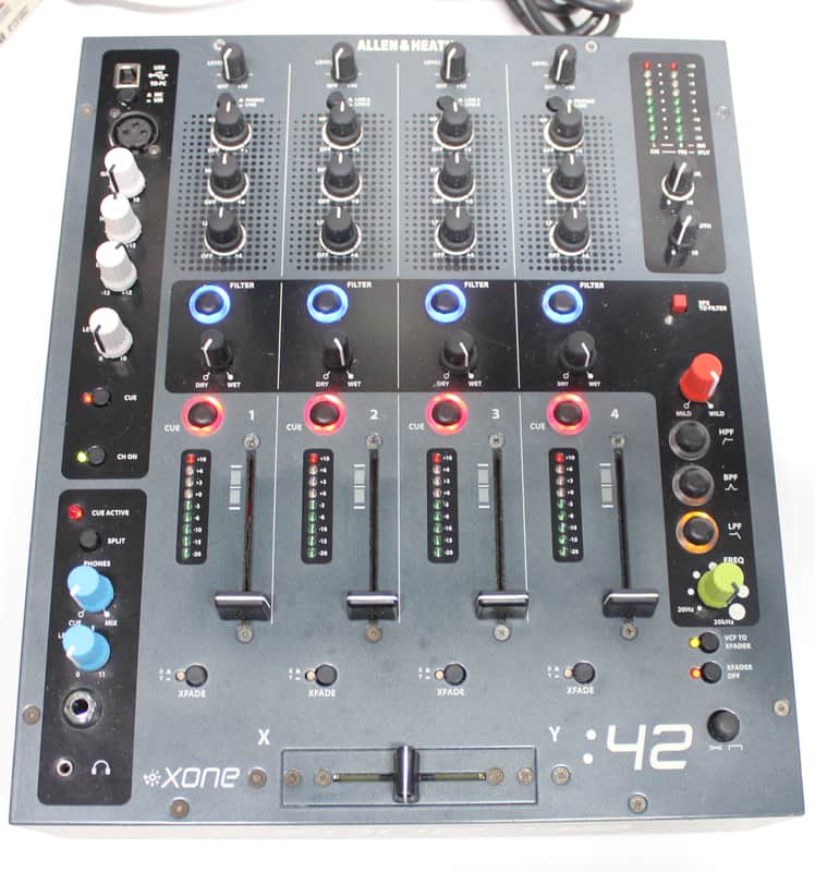 Allen and Heath Xone 42 4 Channel Analog and USB Digital DJ Mixer w Analog Filter image 1