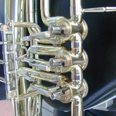 German Country Style Bb 3 Rotary Baritone & Tenor Horn image 5