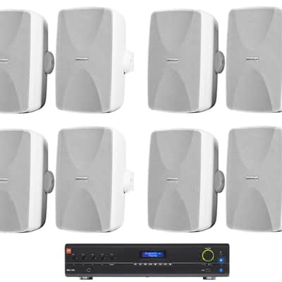 JBL VMA1240 Commercial/Restaurant Bluetooth Mixer/Amplifier+(8) Wall Speakers image 15