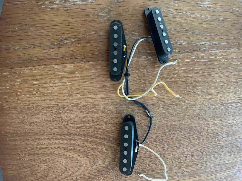 Lollar Nash Dirty Blonde Flat Pole Strat Single Coil Set - No Covers - Stratocaster Nash S-57 image 1