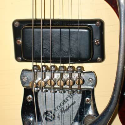 Video Demo 1966 Original Mosrite Ventures II White Pro Setup Original Hard Shell Case Strap image 4