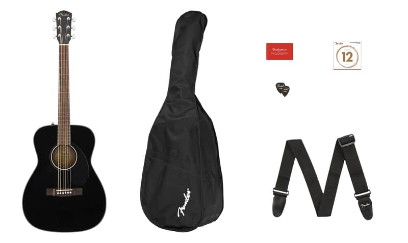 Fender CC-60S Concert Acoustic Guitar Pack V2 Black Bild 1