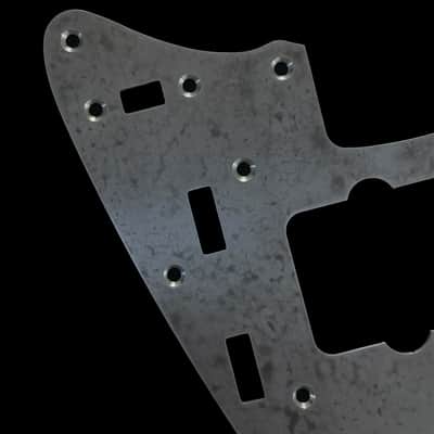 Jazzmaster Pickguard Scratchplate and Neck Plate - USA 60s Vintage - Mottled Marine Aluminium - Made-to-Order image 6