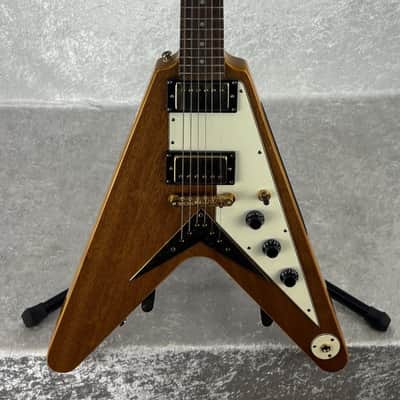 Epiphone Korina Flying V electric guitar with Gibson case image 21