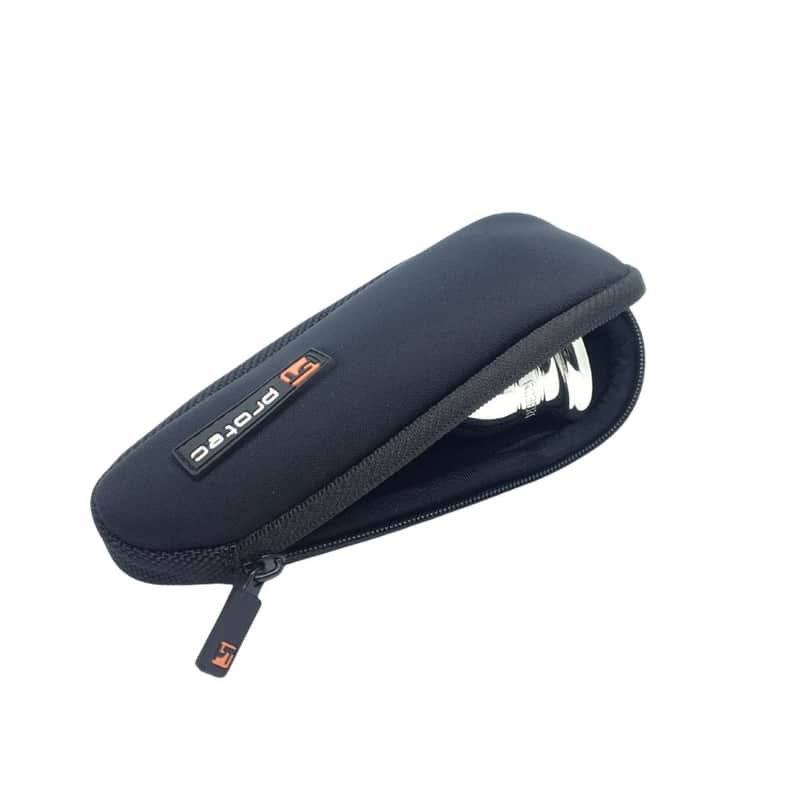Protec Tuba Mouthpiece Neoprene Pouch-Black image 1