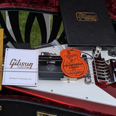 2023 Gibson Custom Shop '67 Mahogany Flying V Reissue with Maestro Vibrola - Sparkling Burgundy image 25