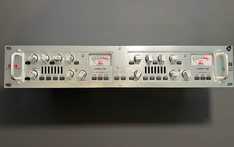 dbx 586 2-Channel Vaccuum Tube Preamplifier 1990s - Silver image 1