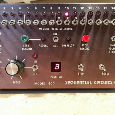 Sequential Model 800 256-Event CV/Gate Sequencer 1977 - 1988 - Black image 1