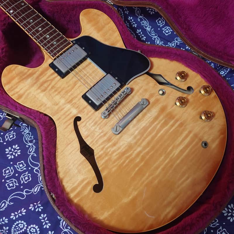Gibson ES-335 Dot 1997- Figured Antique Natural image 1