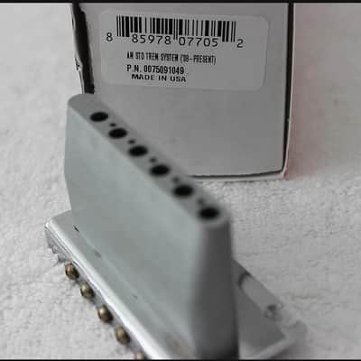 Fender American Standard USA Aged/Relic Modern 2-point Chrome Stratocaster Tremolo Bridge Assembly 007-5091-049 image 4