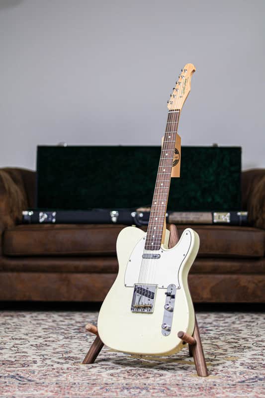 Del-Tone 60's T-style | Aged Vintage White image 1