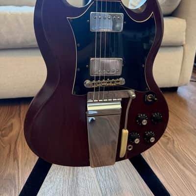 Gibson SG Standard "Large Guard" with Maestro Vibrola 1968 - Cherry image 2