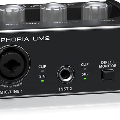 Behringer UM2 Audiophile 2x2 USB Audio Interface With XENYX Mic Preamplifier image 7