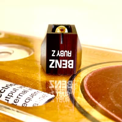 Benz Micro Ruby-Z MC Cartridge, Zebra wood, Line-contact diamond, Boron Cantilever, like new condition image 6