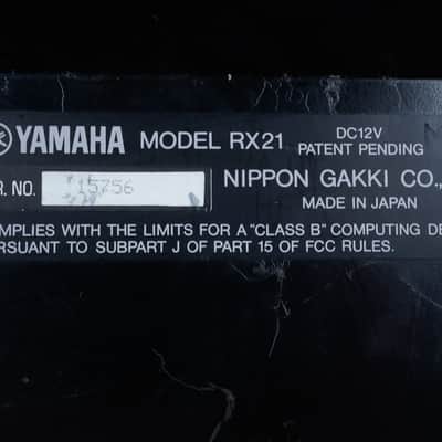 Yamaha RX21 Digital Rhythm Programmer 1980s Black - Needs Repair image 8