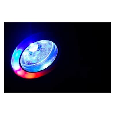 ColorKey Mover Halo Beam QUAD MKII Moving Head Fixture with 40W RGBW LED Beam, 12x 5050 RGB SMD LED Halo, and DMX Control (Black) image 6