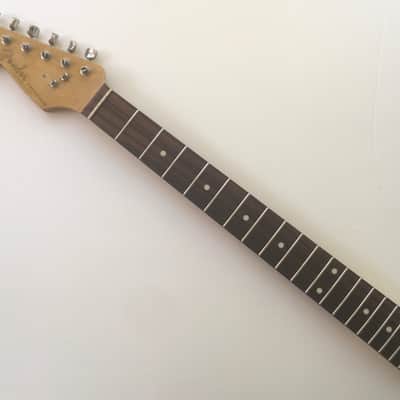 Vintage Modern Spec Lefty Fender Licensed Made in Japan Aged Relic Strat Guitar Neck Amber Loaded MIJ Nickel Gotoh Tuners image 1