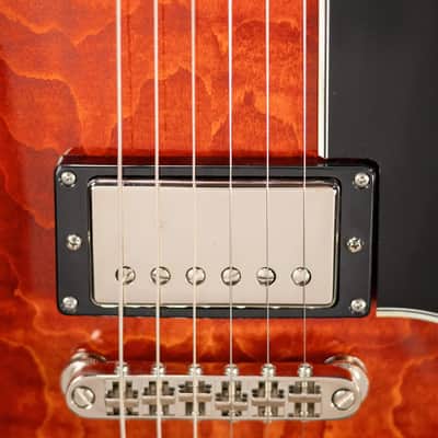 Eastman T486 Thinline Semi-Hollow Electric Guitar - Classic with Hardshell Case image 9