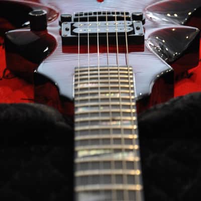 B.C. Rich Draco Supreme Flame Transparent Red image 1