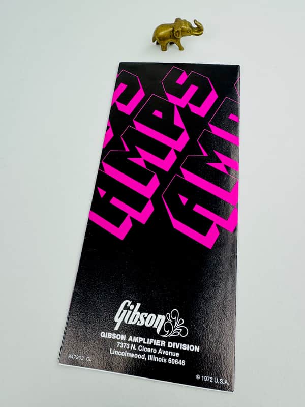 Gibson “Power Play” Amplifier Foldout – Gibson Amplifier Division 1972 image 1
