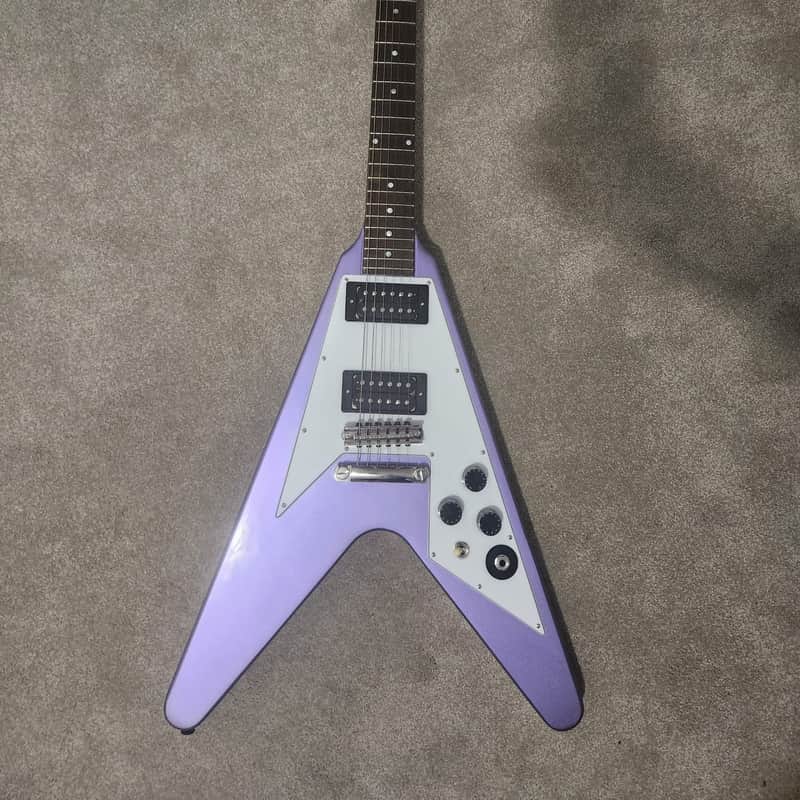 2023 – Present Epiphone Kirk Hammett ’79 Flying V Purple Metallic