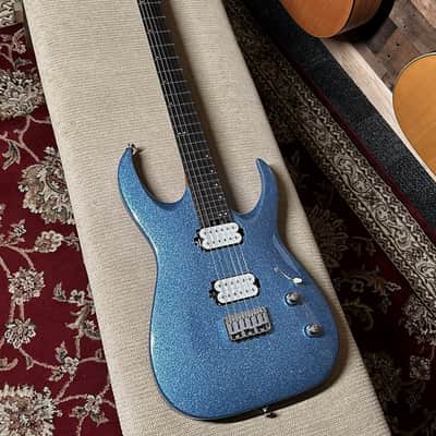 Jackson Pro Plus Series Signature Misha Mansoor Juggernaut HT6 Blue Sparkle Guitar image 3