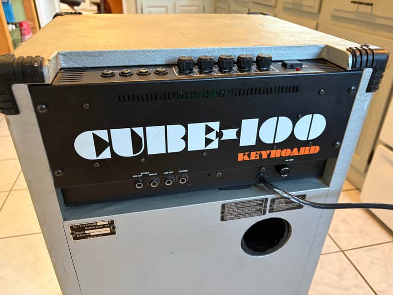 Vintage 1980's Roland Cube CK-100 Keyboard Amp w/ wheels image 1