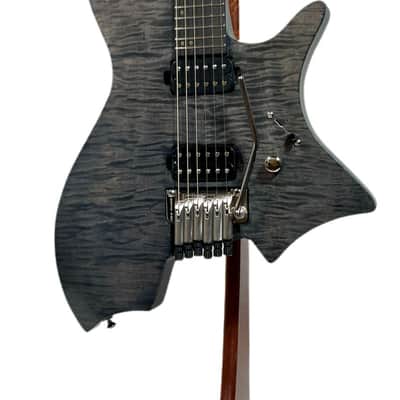 b3 Sahara Plus 6 Hollow Body 2022 Charcoal/Black, Figured Maple & Mahogany NEW (Authorized Dealer) image 4