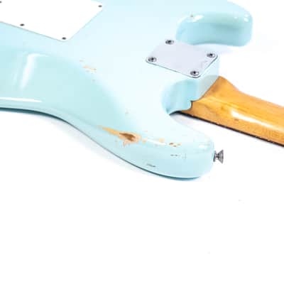 1962 Fender Stratocaster Daphne Blue Owned by Brian Setzer image 6