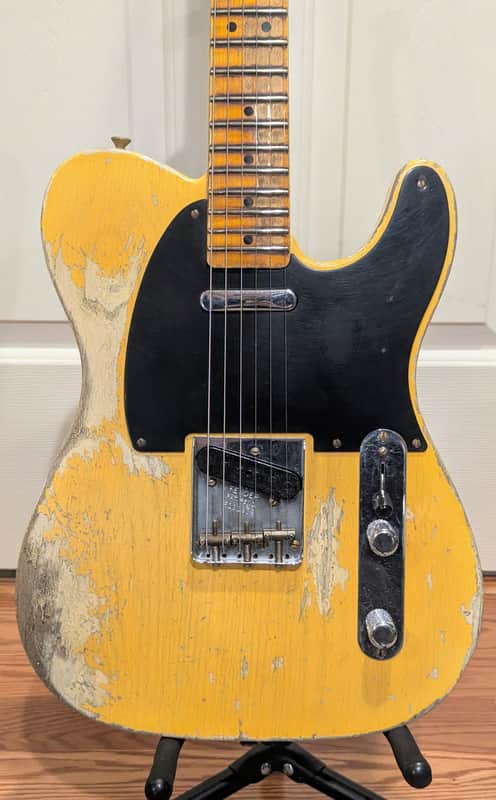Fender Custom Shop LTD 1951 Telecaster Super Heavy Relic 2021 - Aged Nocaster Blonde image 1