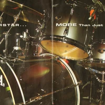 Tama Superstar 14" Tom Shell Birch/ Basswood 2005 - Black matte image 14