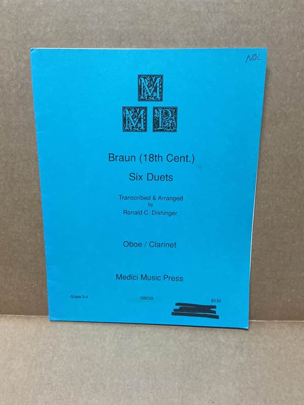 Medici Music Press Six Duets by Braun Oboe & Clarinet Duet imagen 1