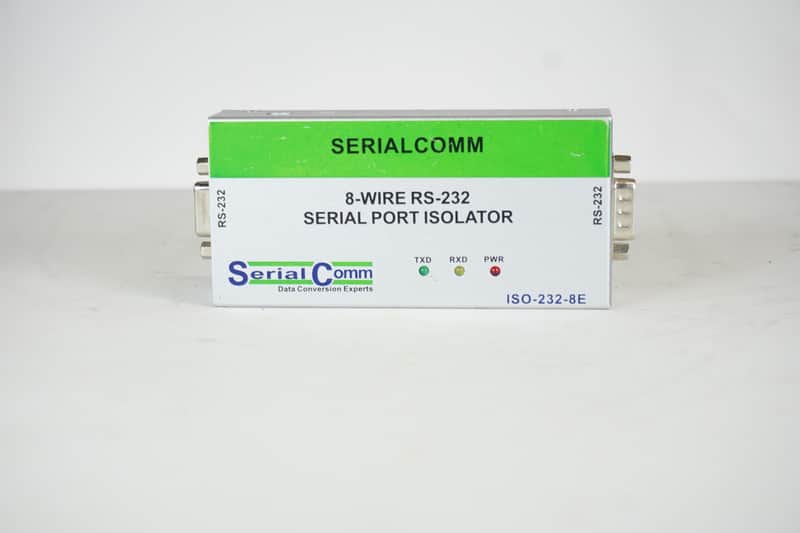 SERIALCOMM ISO-232-8E - Industrial 8-Wire RS232 Isolator image 1