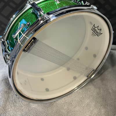Ludwig Green Sparkle Jazz Festival Snare Drum - Excellent - 1960s image 19