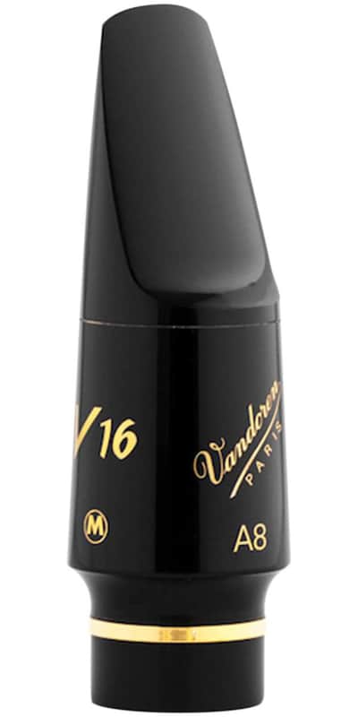Vandoren SM814M V16 Hard Rubber Medium Chamber Alto Saxophone Mouthpiece - A8 image 1