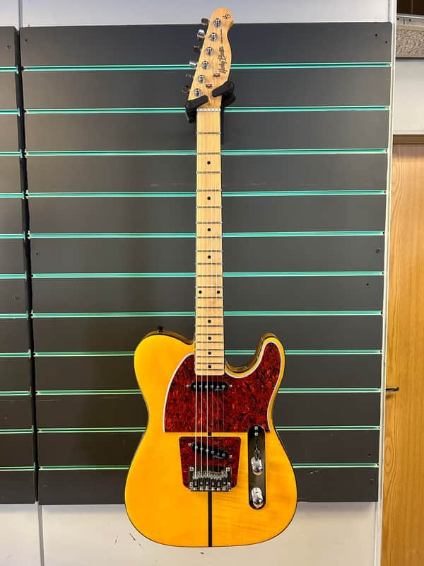 Harley Benton TE-80 NT Deluxe Series Natural Electric Guitar image 1