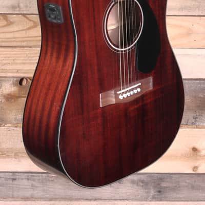 Fender CD-60SCE Acoustic/Electric Guitar Natural w/ Case "Good Condition" image 2