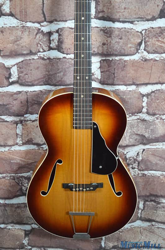 Vintage '60s Framus Studio 5/51 Archtop Acoustic Guitar Shaded Brown image 1