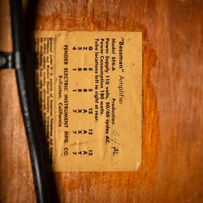 1960 Fender 5F6A Bassman image 13