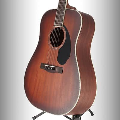 Fender PD-220E Dreadnought, All Mahogany, Ovangkol Fingerboard, Aged Cognac Burst (RP) image 3