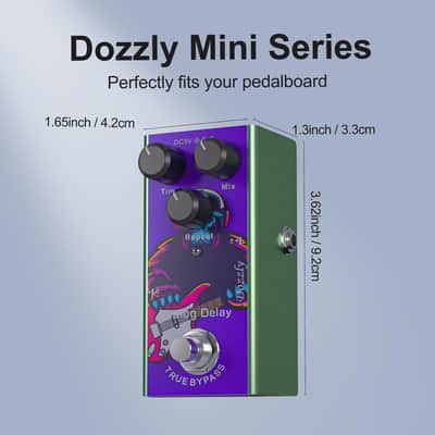 Dozzly Delay Pedal Analog Delay Electric Guitar Effects Pedal DC 9V True Bypass image 2