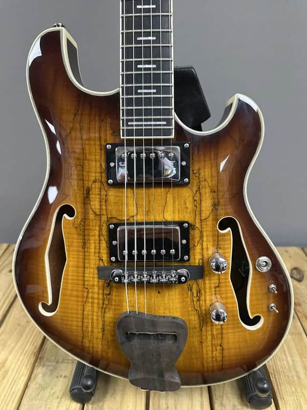 Zuwei Semi hollow Tobacco Burst Guitar image 1