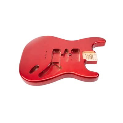 AE Guitars® S-Style Alder Replacement Guitar Body Fire Engine Red image 1