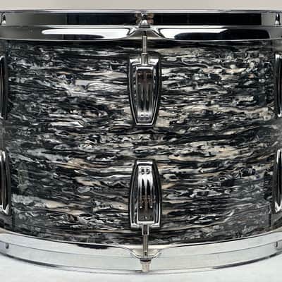 Ludwig 22/13/16" Classic Maple Fab Outfit - Black Oyster Pearl image 15