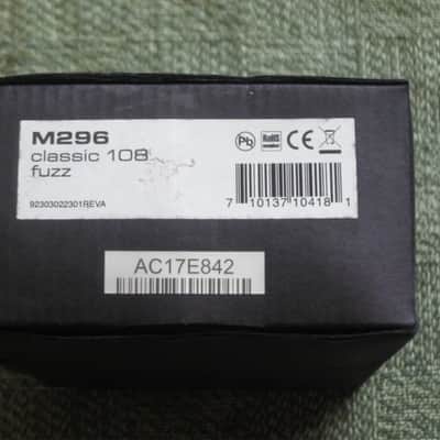 used condition (has some visible water stains & unevenness) genuine MXR EMPTY BOX ONLY for M296 Classic 108 Fuzz Mini + orig Warranty Registration paperwork with matching SN (NO pedal/NO additional paperwork, also NO adapter) 2018-2026 (specifically 2018) image 8